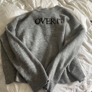 Over it grey sweater